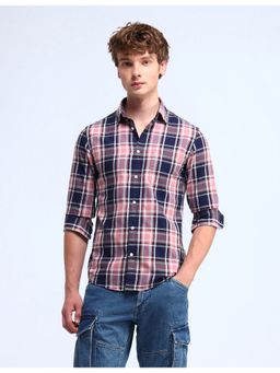 Flying Machine - Men Slim Fit Blue Shirt