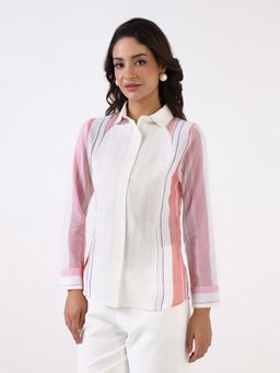 Powersutra - Women White Classic Collar Shirt