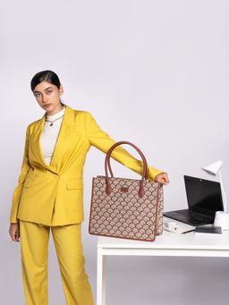 Zouk - Fatehpur Fresco Book Green Printed Tote Bag