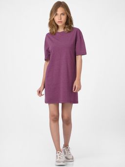 ONLY - Women Solid Purple Dress