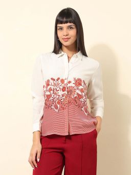 U.S. POLO ASSN. - Concealed Placket Floral Printed Shirt