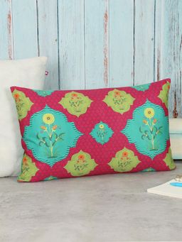 India Circus by Krsnaa Mehta - Blossom Tales Blended Velvet Cushion Cover