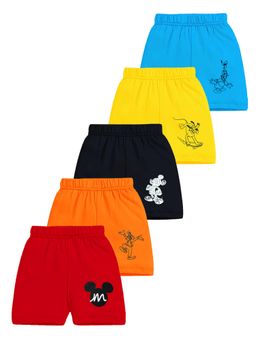 Kuchipoo - Short for Boys Casual Printed Cotton Blend Multicolor (Pack of 5)
