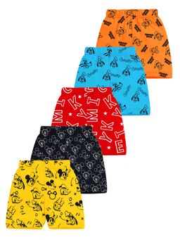 Kuchipoo - Short for Boys Casual Printed Cotton Blend Multicolor (Pack of 5)