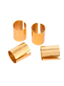 Silvermerc Designs - Gold Plated Hair Cuffs (Pack of 4)