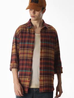 Jack & Jones - Men Multi-Color Checks Cotton Shirt