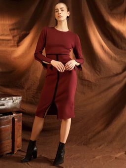 Kazo - Hiro Maroon Dress