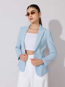 SHOWOFFFF - Edition Womens Blue Tailored Fit Blazer
