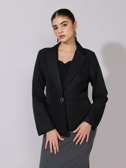 SHOWOFFFF - Edition Womens Black Classic Tailored Blazer
