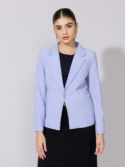 SHOWOFFFF - Edition Womens Purple Single Breasted Tailored Blazer