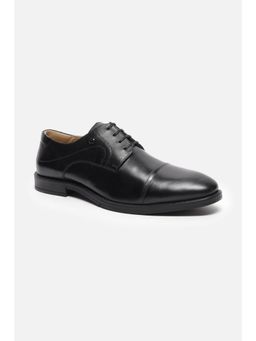 Van Heusen - Black Men Round Toe Derbies