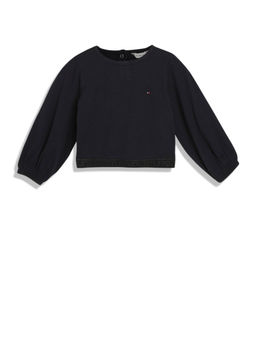 Tommy Hilfiger - Girls Solid Regular Fit Viscose T-Shirt