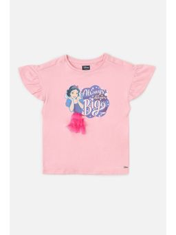 Allen Solly - Girls Pink Printed Casual T-Shirt