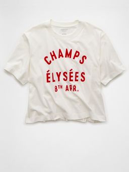 American Eagle - Women White T-Shirt