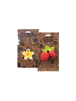 Oli and Carol - Chewy-To-Go Multi-Color Teether Combo (0-6 Months) (Pack of 2)