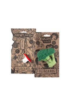 Oli and Carol - Chewy-To-Go Multi-Color Teether Combo (0-6 Months) (Pack of 2)