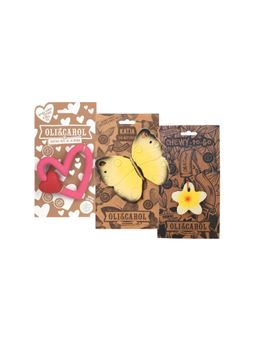 Oli and Carol - Chewy-To-Go Multi-Color Teether Combo (0-6 Months) (Pack of 3)