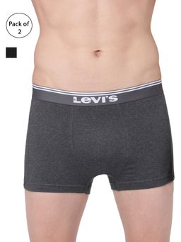 Levi's - Men Premium Cotton Stretch 200 Sf Solid Neo Trunk (pack Of 2) Multi-Color