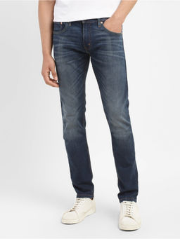 Levi's - Men 65504 Skinny Fit Navy Blue Jeans
