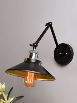 Homesake - Cone Shade Triple Swing Wall Light Nickel