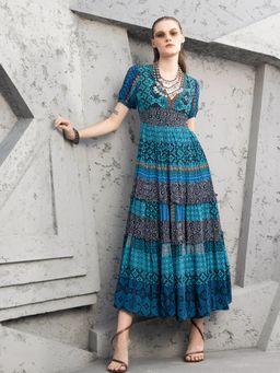 Bhanuni by Jyoti - Arctic Blue Midi Dress
