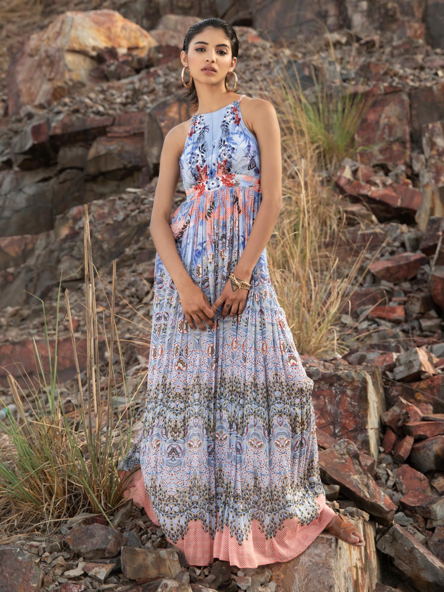 Heavenly Blue Maxi Dress-picture-41