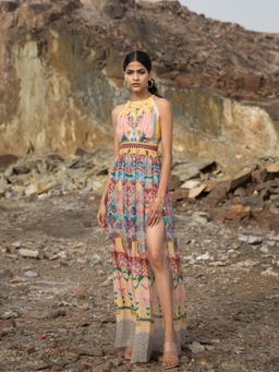 Bhanuni by Jyoti - Yellow Maxi Dress
