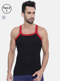 Dixcy Scott - Mens Trendy Fashion Vest Body Fit Solid Innerwear (pack Of 2)