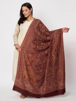 SWI STYLISH - Womens Kashmiri Jamawar Shawl