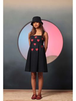 Manvi Daga - Little Hearts Denim Dress