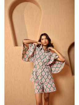 Manvi Daga - Pastel Mirage Scalloped Co-Ord (Set of 3)