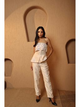 Manvi Daga - Sherbet Embellished Top with Pant (Set of 2)