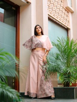 Payal Dawar - Peach Madhubani Co-Ord (Set of 2)