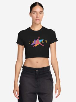 Nike - Sportswear Flt Tcrp Gfx Women's Crop Black T-Shirt - IF0824-010