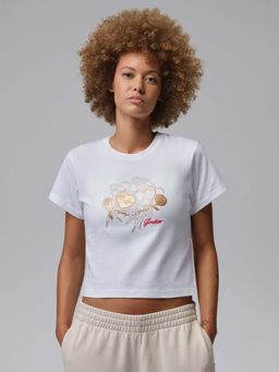 Nike - Sportswear Brk Shgf Gfx Women's Crop White T-Shirt - IR0782-100