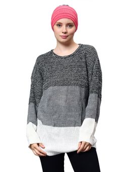 Bharatasya - Women Solid Winter Knitted Headband Beanie Ear warmer - Pink