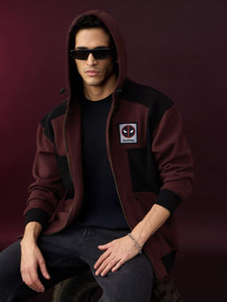 The Souled Store - Official Marvel Deadpool Double Trouble Men Oversized Hoodie