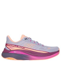 SKECHERS - Women MAX CUSHIONING PROPULSION Grey Lace Up Running Shoes