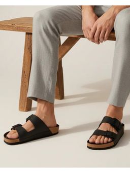 Koblerr - Men Slip-on Daily Sandals Black