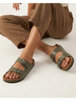 Koblerr - Women Dual-strap slip-on Sandals Green