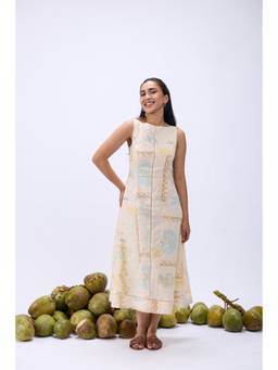 RUIAAN - Beige Summer Tide Midi Dress