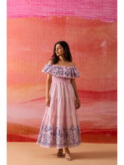 RUIAAN - Pink Roselle Maxi Dress