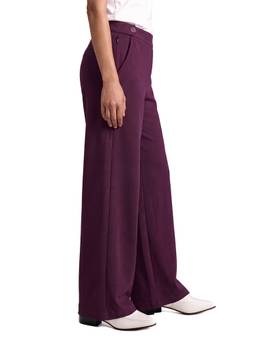 Alonge - Maroon Midnight Plum Twill Pants