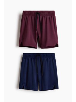 H&M - Boys Red 2-Pack Sports Shorts With Drymovea