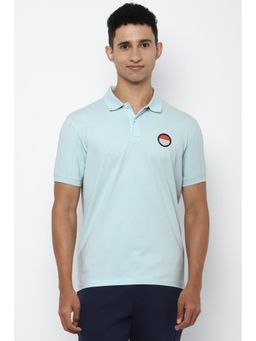 Allen Solly - Solid Blue Polo T-Shirt