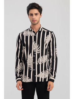 Snitch - Men Autumn Twig Black Shirt