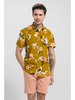 Snitch - Men Garden Viola Flaxen Mustard Shirt