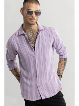 Snitch - Men Quartet Lavender Stripes Shirt