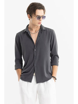 Snitch - Men Chagrin Grey Shirt