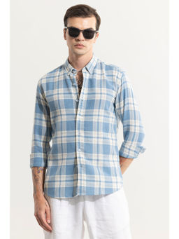 Snitch - Men Breezy Blue Checks Shirt